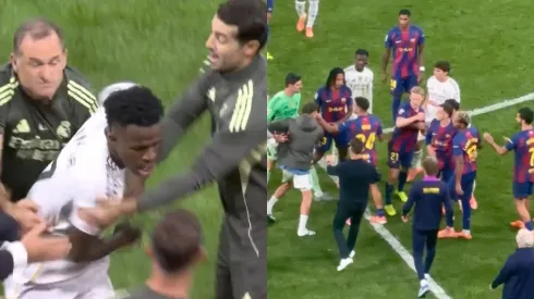 Fuerte cruce encendió los ánimos entre Real Madrid y Barcelona
