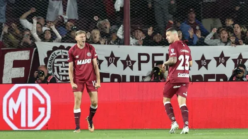 Rodrigo Castillo festeja su gol ante la U de Chile.
