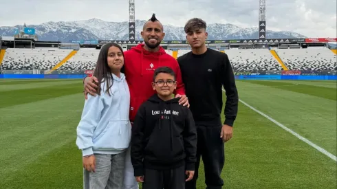 Tremendo susto se llevó Arturo Vidal y sus hijos
