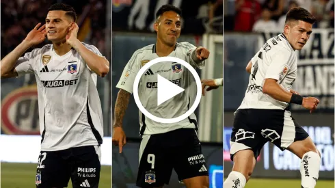 Cepeda, Correa y Méndez anotaron tempranamente para Colo Colo ante La Calera (Foto: Photosport)
