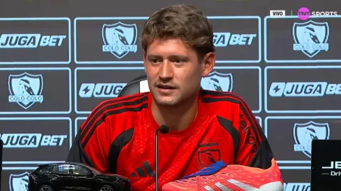 Joaquín Sosa tuvo su presentación en Colo Colo. (Foto: Captura)
