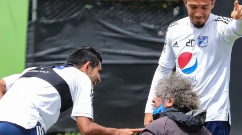 Video: Fernando Uribe se llevó puesto a Gamero en el entrenamiento de Millonarios