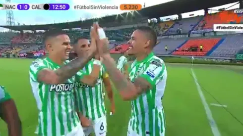 Aparece el Alvez goleador: hace méritos ante la hinchada de Nacional tras golazo ante Cali