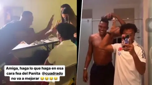 Viral: con videos y peinados, Mina y Cuadrado definen quién es el más bonito