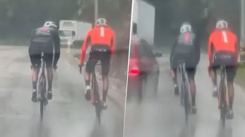 Egan Bernal vivió un tenso momento en las carreteras de Cundinamarca.
