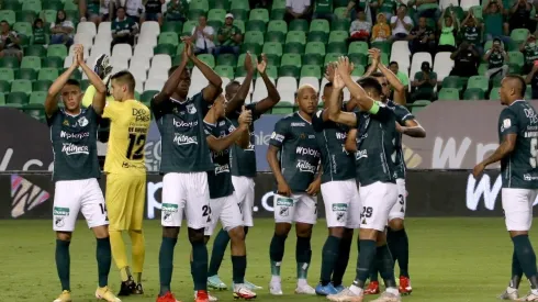 Deportivo Cali se mide con Once Caldas por la Liga Betplay de Colombia. (Foto: Twitter Deportivo Cali).
