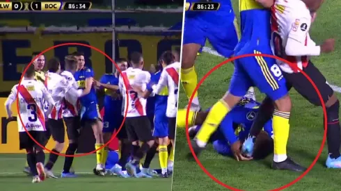 Da escalofríos: terribles patadas les dieron a Fabra y Campuzano en Copa Libertadores