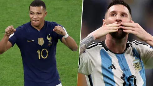 Kylian Mbappé y Lionel Messi, frente a frente por la Copa del Mundo de la FIFA.
