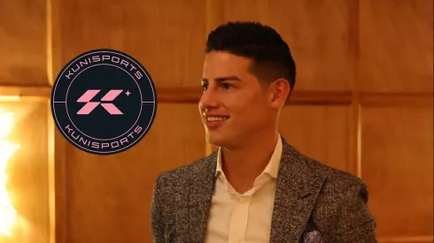 El momento exacto en el que 'Kun' Agüero revela el nuevo equipo de James Rodríguez en la Kings League.
