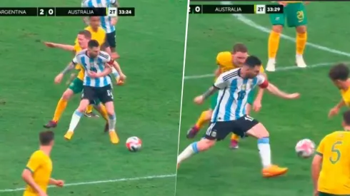 La tremenda jugada de Messi con Argentina eliminando rivales que es viral