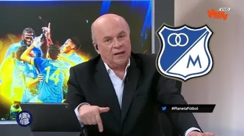 “Calma, calma,”, a Vélez se le salió su apoyo a Millonarios en plena transmisión