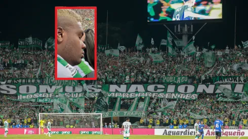 Durmiendo en el Atanasio: graban a hincha de Nacional que le cogió el sueño