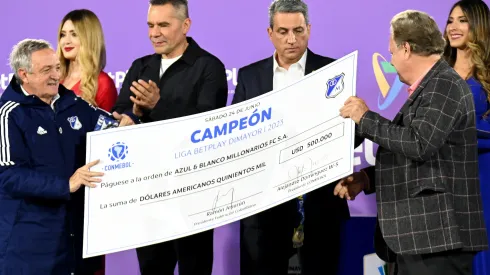 El dinero que le entregó la Conmebol a Millonarios por salir campeón de la Liga colombiana en el 2023-I.
