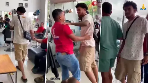 La visita viral de Luis Díaz a una barbería en Barranquilla.
