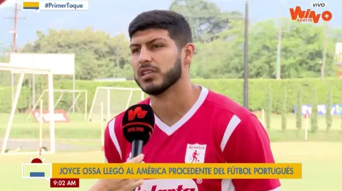 Primeras palabras de Joyce Ossa como nuevo jugador de América de Cali.
