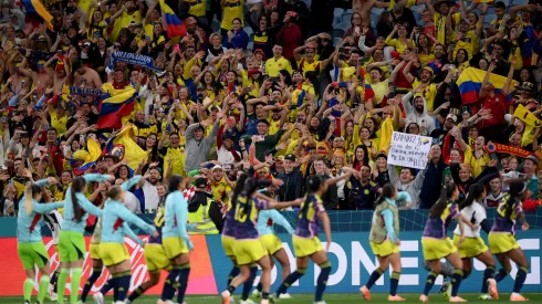 Locura en las tribunas del estadio de Sídney por la Selección Colombia femenina.
