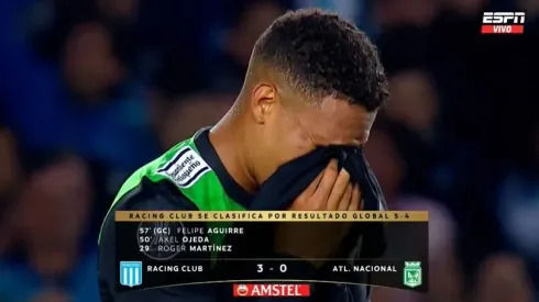 El conmovedor llanto de los jugadores de Atlético Nacional, tras la eliminación