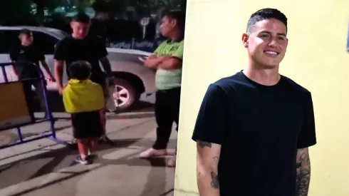 El hermoso gesto de James Rodríguez con un niño en su llegada a Barranquilla