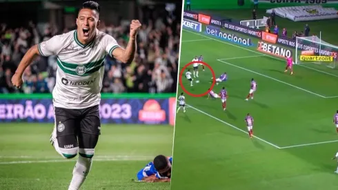 Así fue el primer gol de Sebastián Gómez con Coritiba