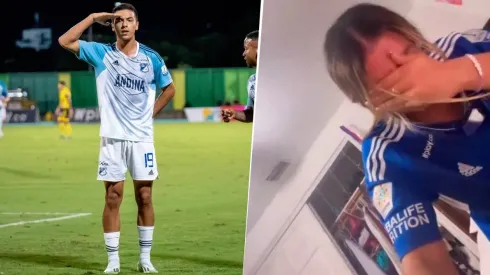 El significado del festejo de Juan Carvajal con Millonarios que hizo llorar a su hermana