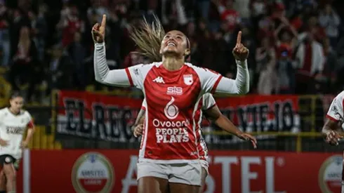 Diana Celis marcó triplete y llevó a Santa Fe a la victoria ante Universitario de Perú en la Copa Libertadores 2023.
