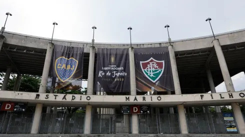 RIO DE JANEIRO, BRAZIL – OCTOBER 31: General view outside of Maracana stadium before the final match of Copa CONMEBOL Libertadores 2023 between Fluminense and Boca Juniors on October 31, 2023 in Rio de Janeiro, Brazil. (Photo by Wagner Meier/Getty Images)
