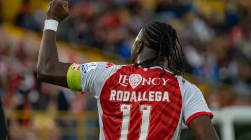 Hugo Rodallega, jugador de Independiente Santa Fe.
