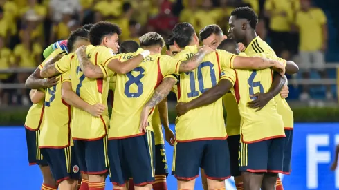 La Selección Colombia, previo al partido ante Brasil en Barranquilla.
