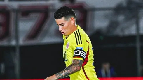 James Rodríguez, en el partido contra Paraguay en Asunción.
