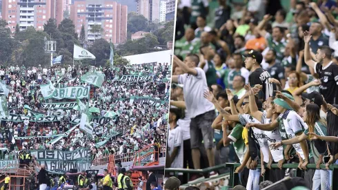 Hinchada de Nacional en Envigado / Hinchada del Cali en Palmaseca
