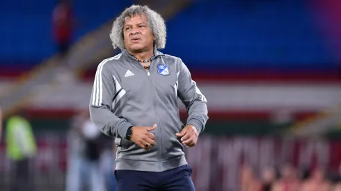 Alberto Gamero, técnico de Millonarios, en el partido ante América de Cali por la fecha 5, cuadrangulares, Liga BetPlay DIMAYOR II 2023 en el estadio Pascual Guerrero.
