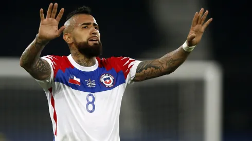 Arturo Vidal con la Selección de Chile en la Copa América de Brasil 2021.
