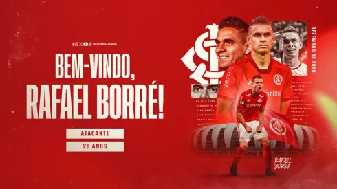 Presentación de Rafael Santos Borré, como nuevo refuerzo del Inter de Brasil.
