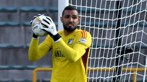 Álvaro Montero de Millonarios F. C. durante partido de la fecha 1 entre Millonarios F. C. y Deportivo Independiente Medellin por la Liga BetPlay DIMAYOR I 2024 jugado en el estadio Nemesio Camacho El Campin de la ciudad de Bogota. Photo: VizzorImage / Luis Ramirez.
