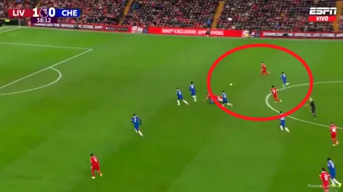 Así fue la asistencia de Luis Díaz en el Liverpool vs. Chelsea.

