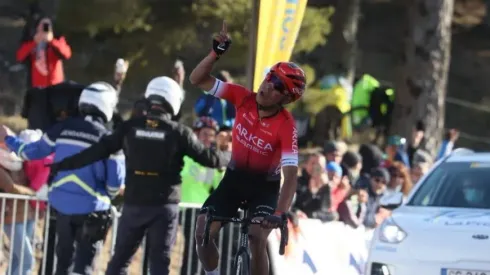 Nairo celebra en el Tour de Provence en 2022.
