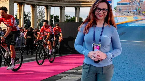 Georgina Ruiz Sandoval, narradora mexicana de ciclismo para Caracol Televisión.
