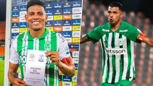 Alex Mejía y Jefferson Duque con Atlético Nacional.
