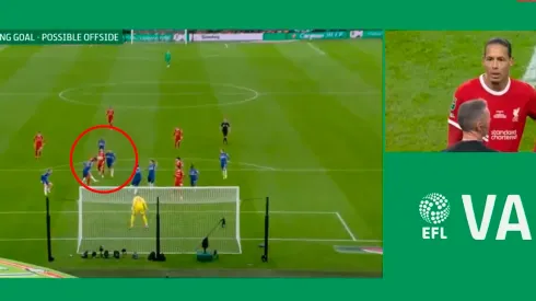 Gol anulado a Virgil Van Dijk en la final entre Chelsea y Liverpool
