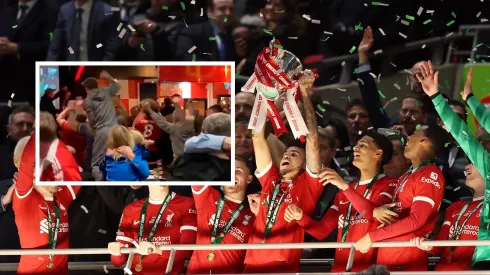 Celebración en Liverpool por el título de la Carabao Cup
