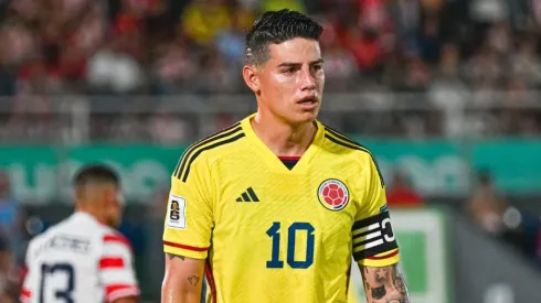James Rodríguez con la Selección Colombia ante Paraguay

