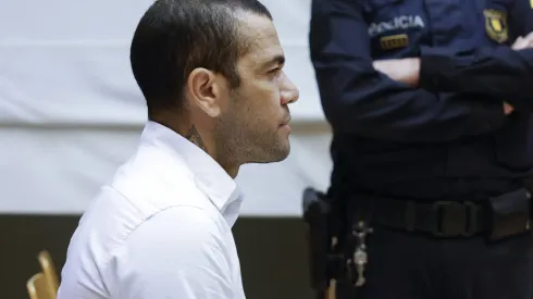 Dani Alves, en la audiencia que lo encontró culpable por agresión sexual en España.
