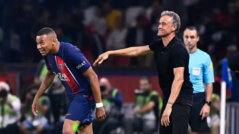 Luis Enrique y Kylian Mbappé, juntos en el Paris Saint Germain.
