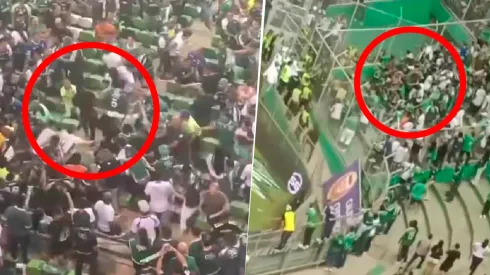 Graves problemas de orden público se presentaron al interior del estadio Palmaseca.
