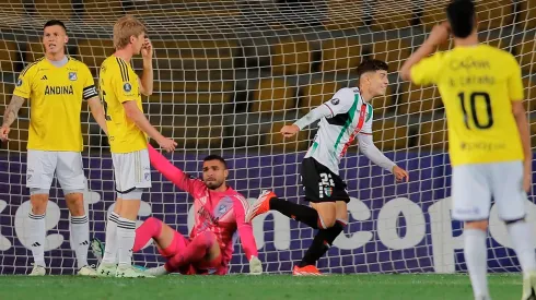 Con un doblete de Felipe Chamooro, Palestino venció a Millonarios en la Copa Libertadores 2024.
