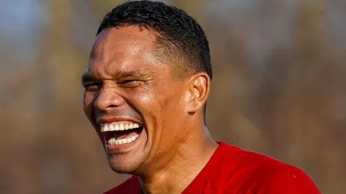 Carlos Bacca durante los entrenamientos de la Fecha 4 de Libertadores 2024
