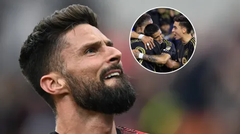 Giroud en sus últimos días con el AC Milan
