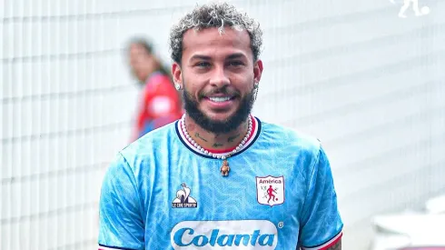 Duván Vergara en los entrenamientos con América de Cali.
