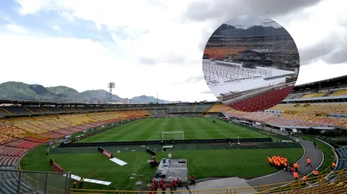 Así quedó el montaje del concierto de Silvestre en El Campín previo al juego de Millonarios