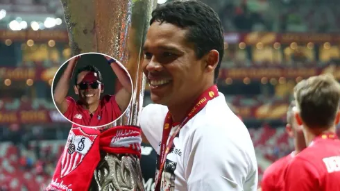 Carlos Bacca, triple campeón de la Europa League.
